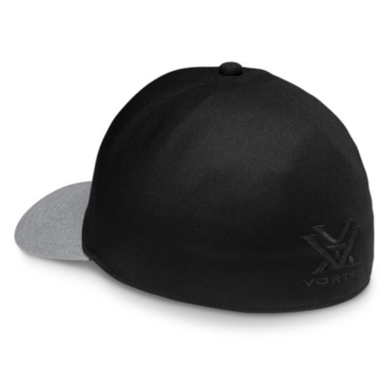 Vortex Black Out Hat has a fitted style